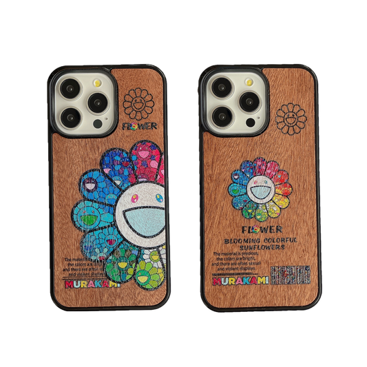 Graphic Phone Case Bundle |  Wooden Sunflower Small & Large