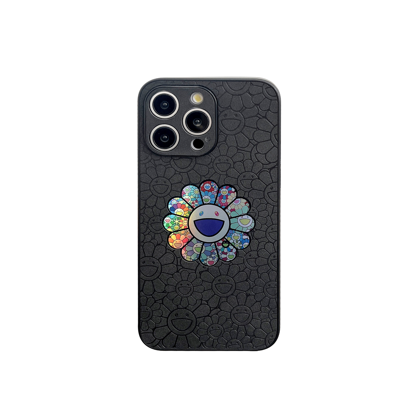 Leather Phone Case | Sunflower Black