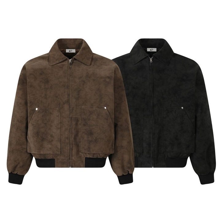 Omirad Vintage Suede Texture Jacket