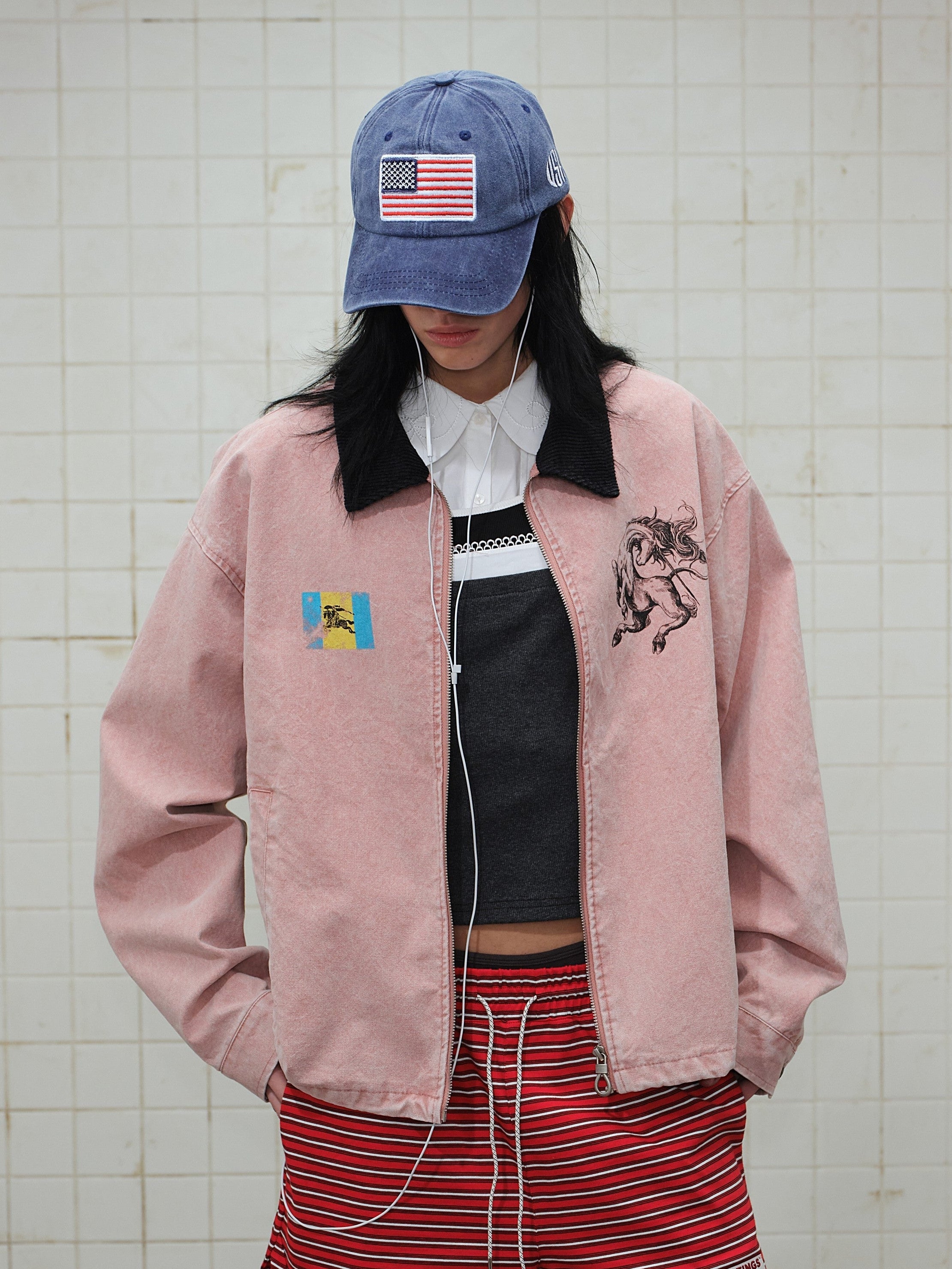 Omirad Washed Zip-Up Jacket