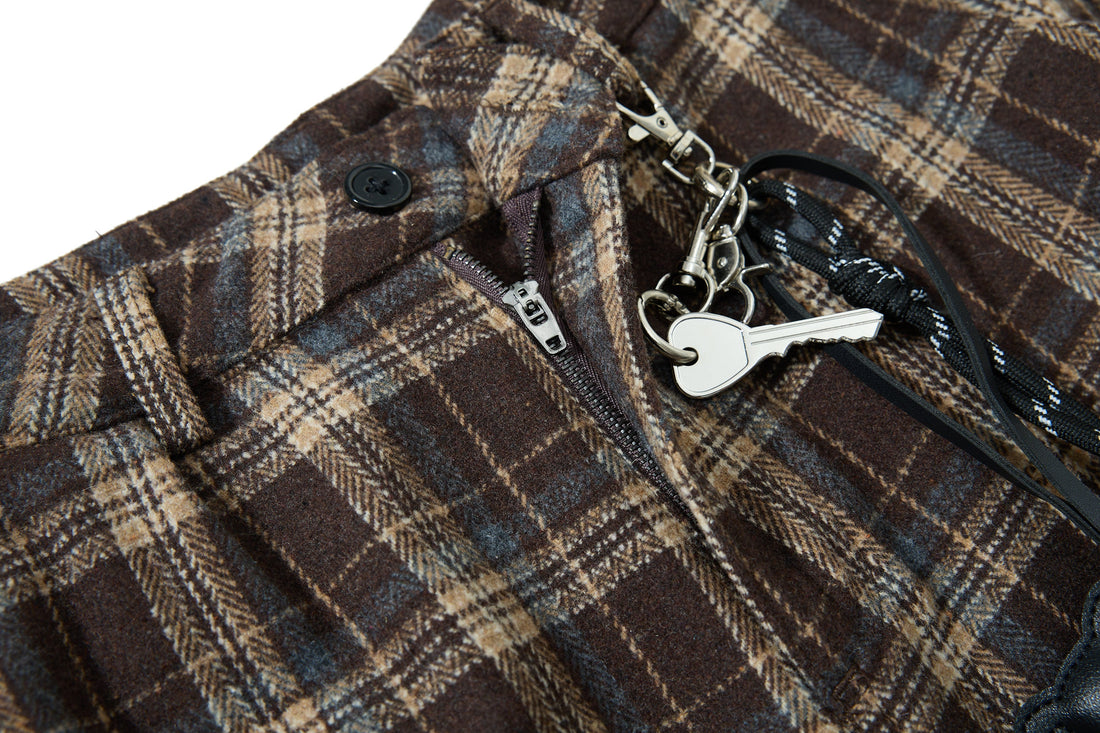 Omirad Vintage Check Wool-Blend Cargo Pants