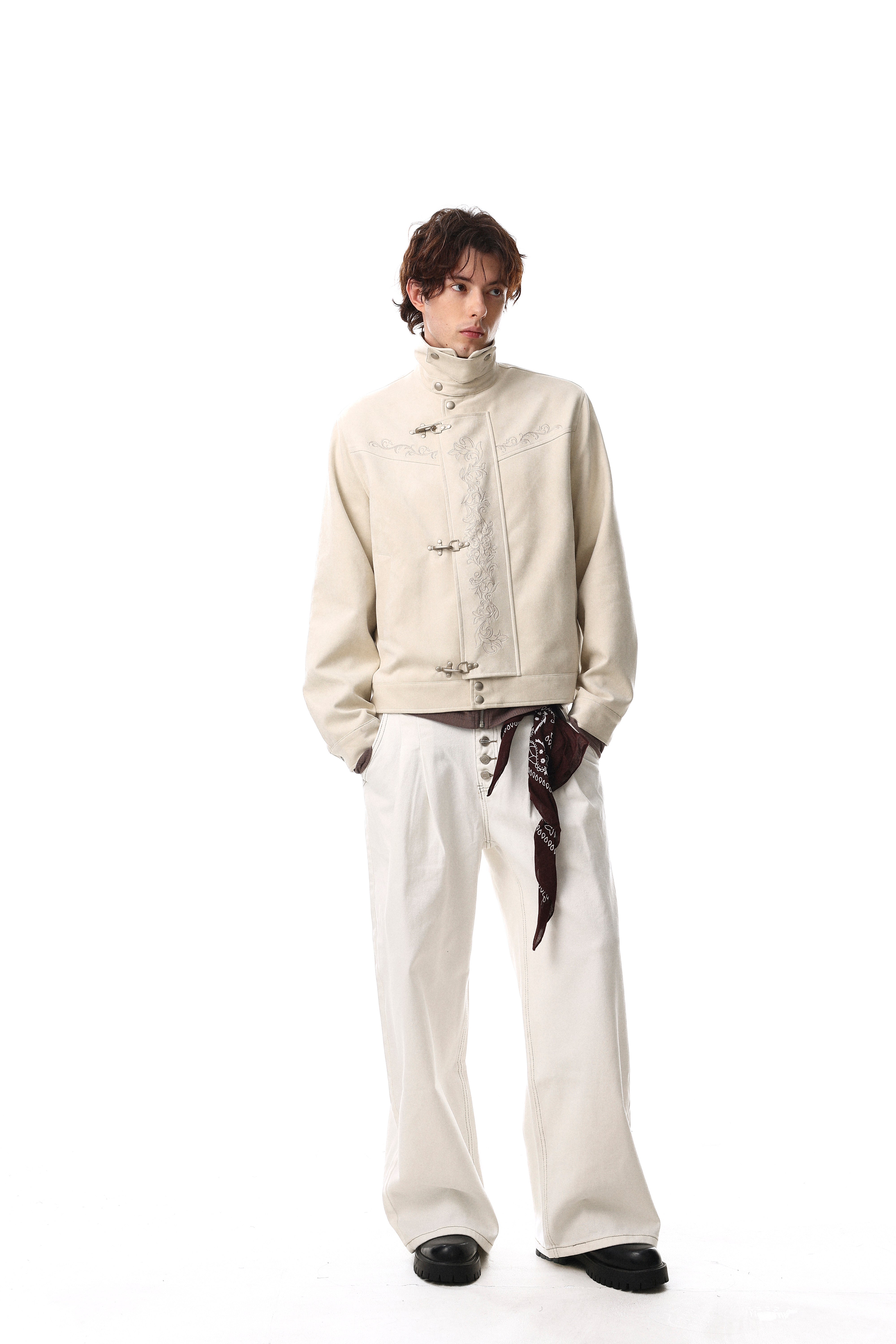 Omirad Toggle-Closure Embroidered Jacket