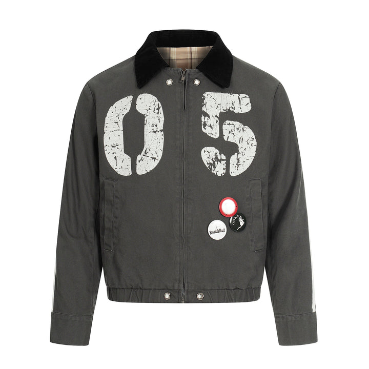 Omirad “05” Vintage Patch Bomber Jacket