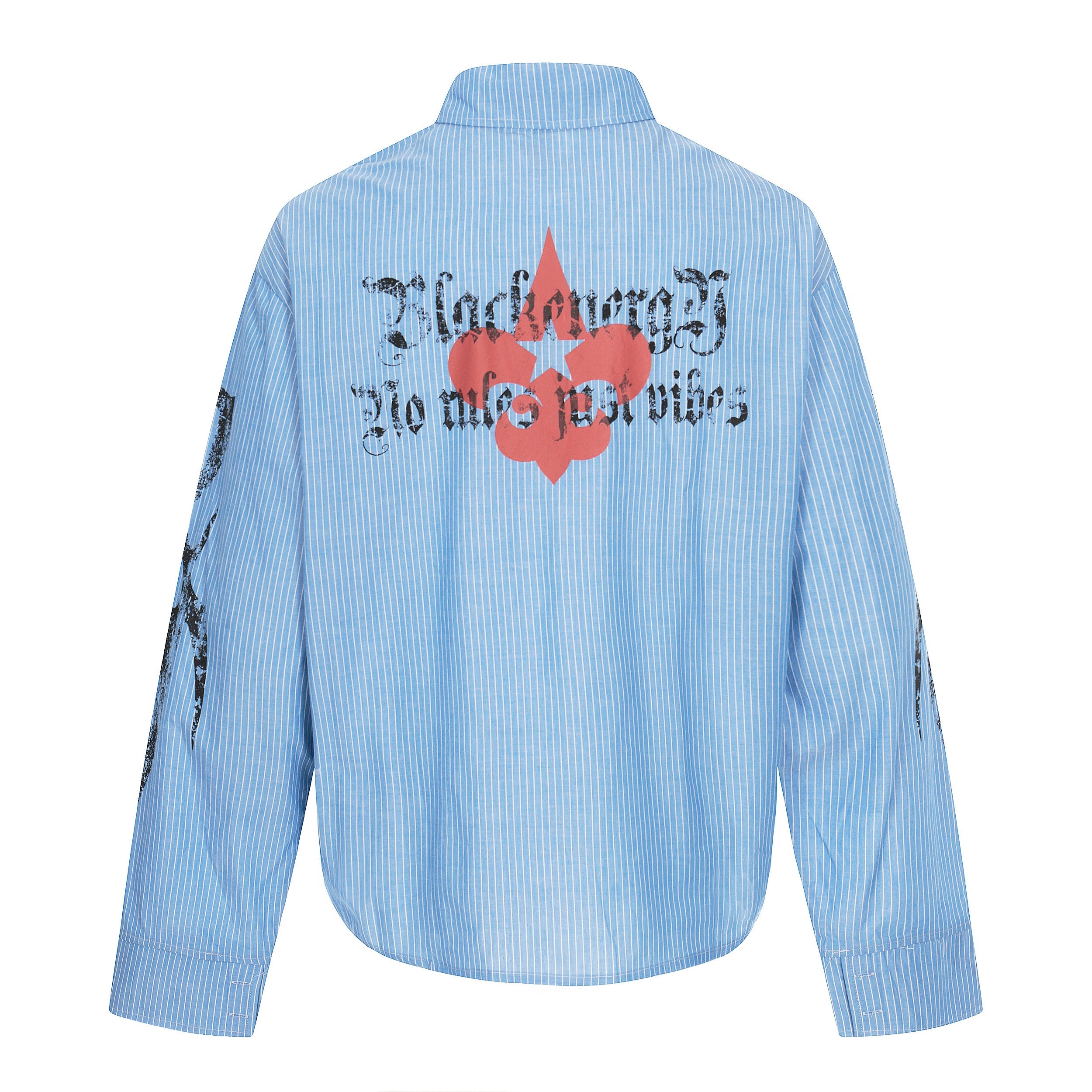 Omirad Striped Graphic Button-Up Shirt