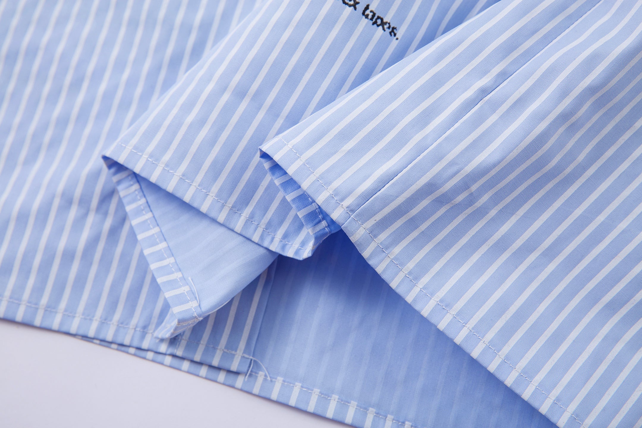 Omirad Punk Print Layered Stripe Shirt