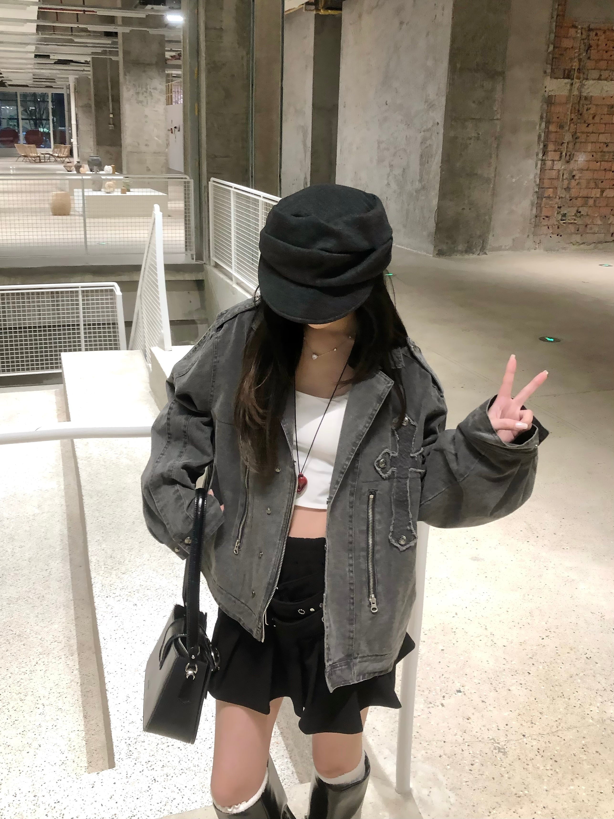 Omirad Vintage Cross Detail Jacket