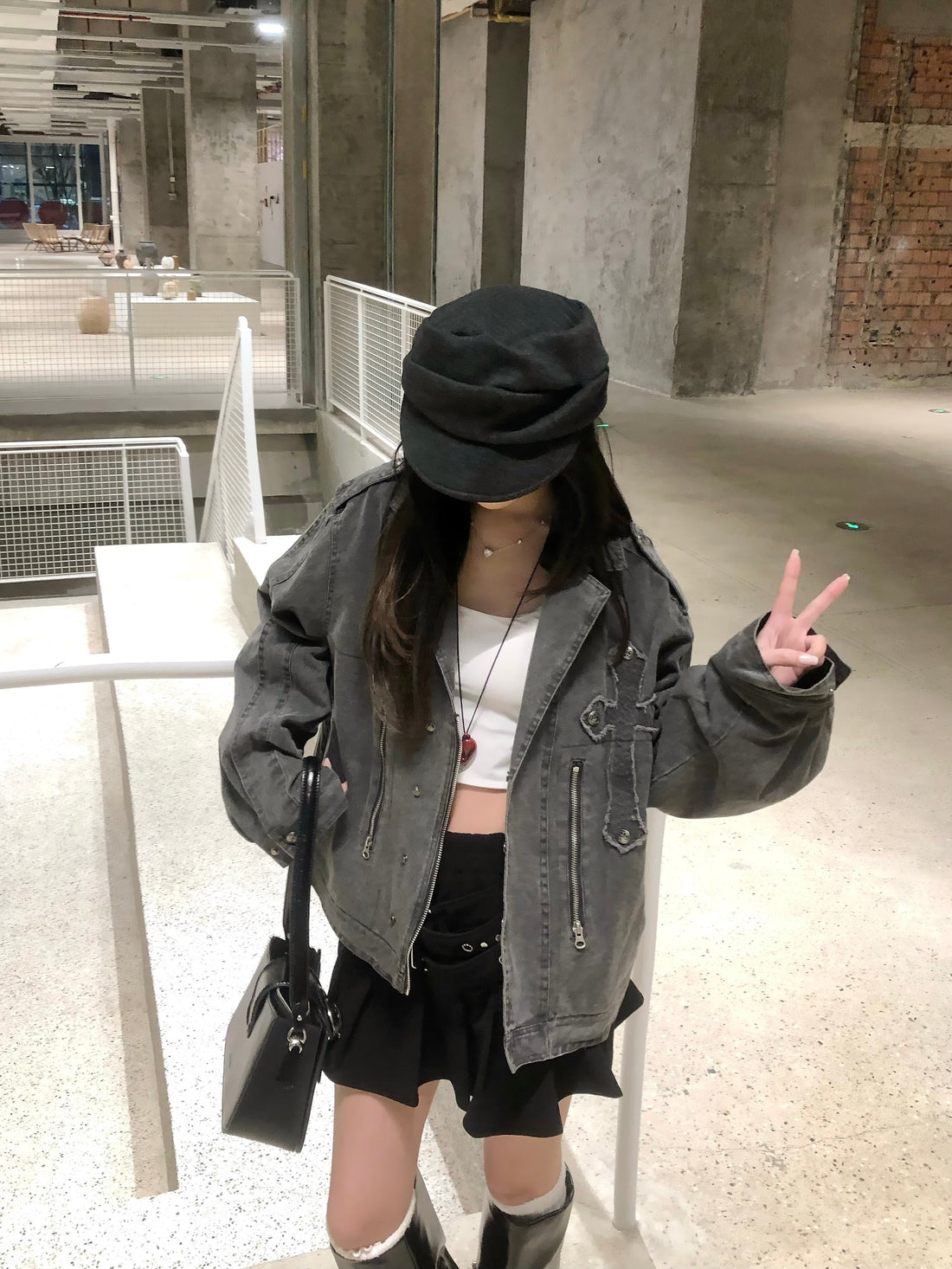 Omirad Vintage Cross Detail Jacket