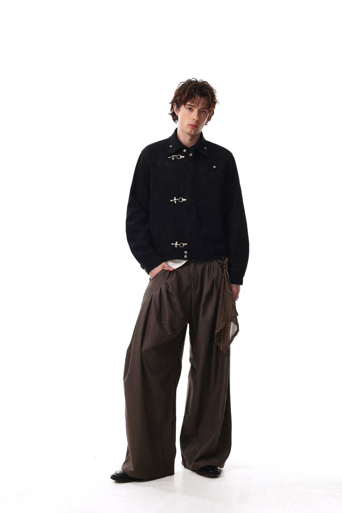 Omirad Toggle-Closure Embroidered Jacket