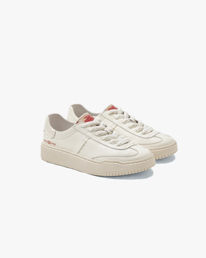 Heritage Canvas Leather Low Sneakers