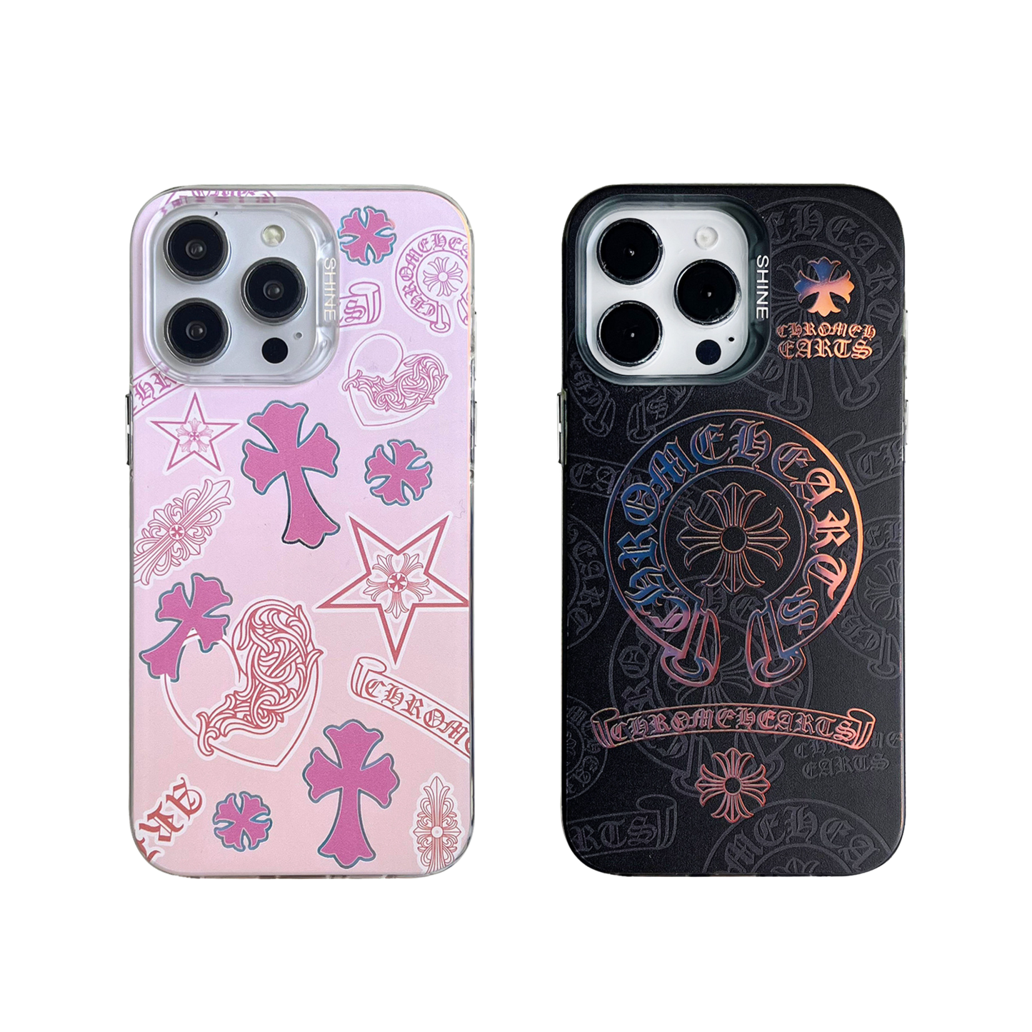 Aurora Phone Case Bundle |  Crosses Pink  & Crosses Black