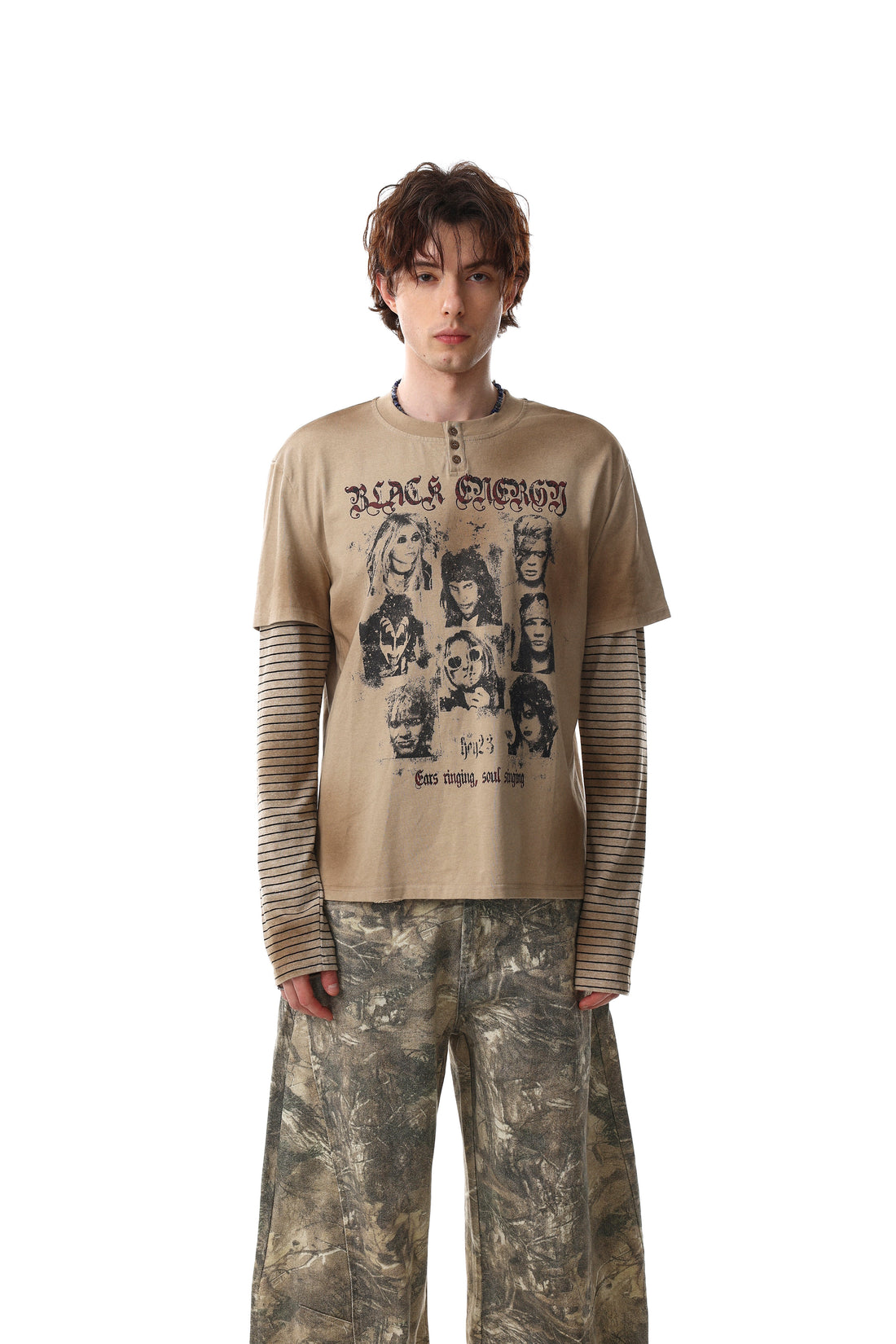 Omirad Vintage Portrait Layered Tee