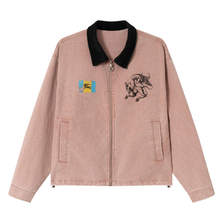 Omirad Washed Zip-Up Jacket