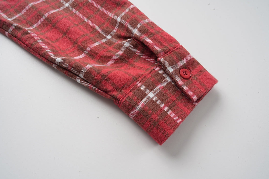 Omirad Patchwork Plaid Button-Up Shirt