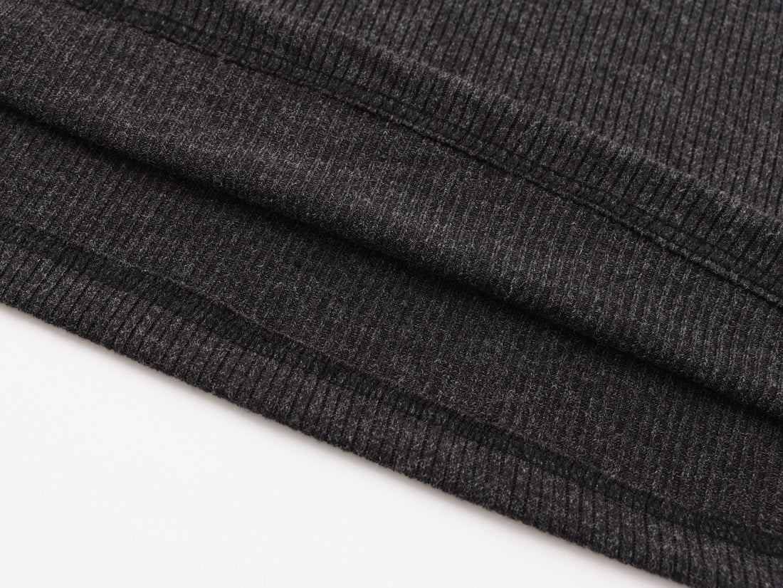 Omirad Ribbed Texture Long-Sleeve Tee