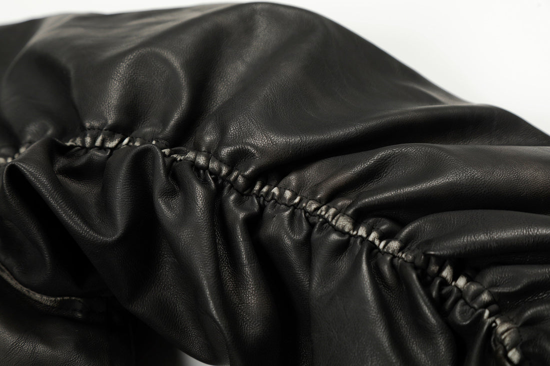 Omirad Vintage Graphic PU Hoodie Jacket