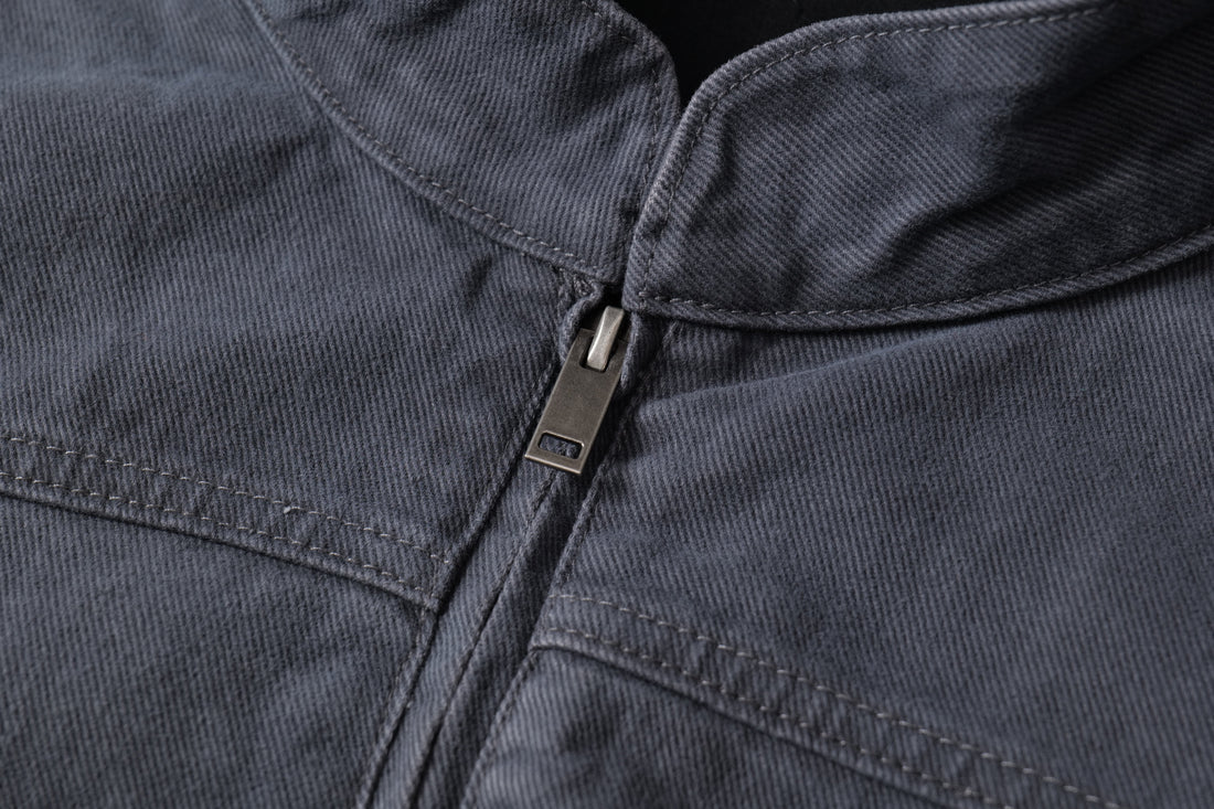 Omirad Washed Curved-Panel Bomber Jacket