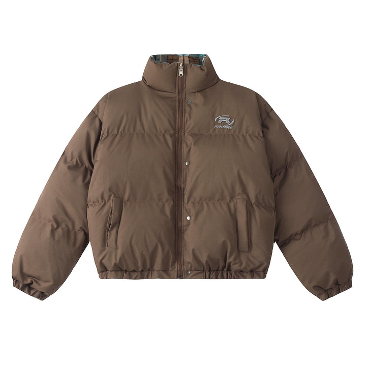 Omirad Reversible Plaid Puffer Jacket