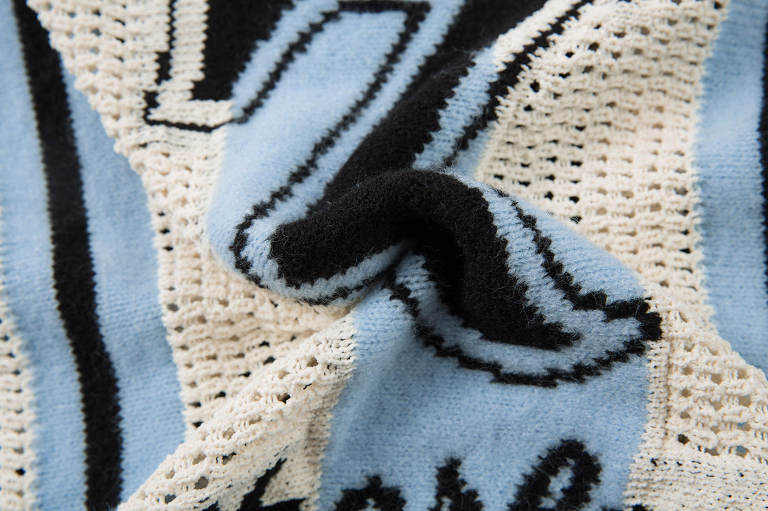 Omirad Varsity Stripe Knit Sweater