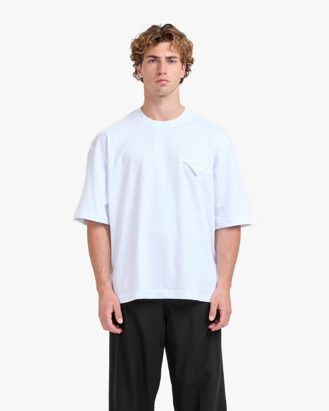 Boxy Tee with Folded Pocket