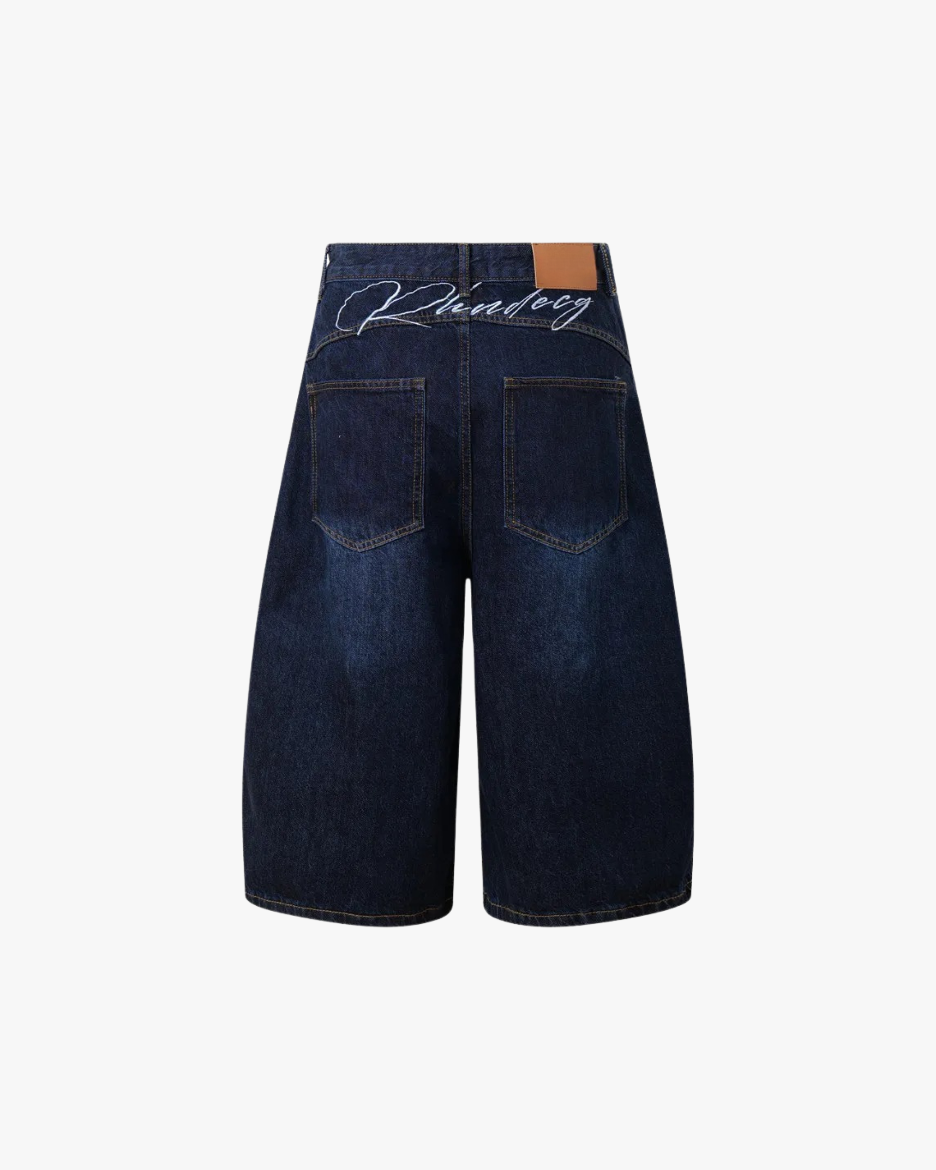 Obsidian Cut Denim Shorts