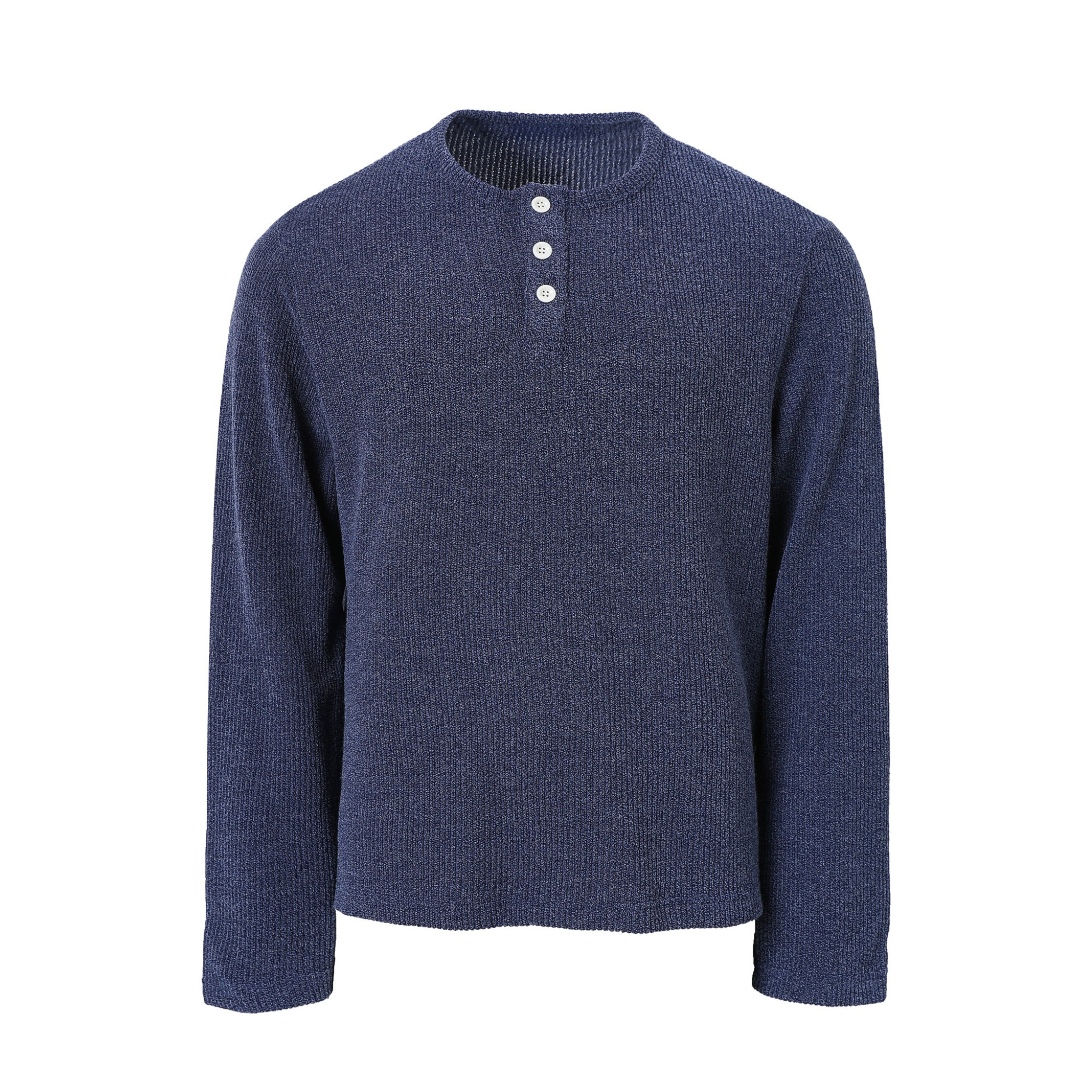Omirad Ribbed Henley Long-Sleeve Tee