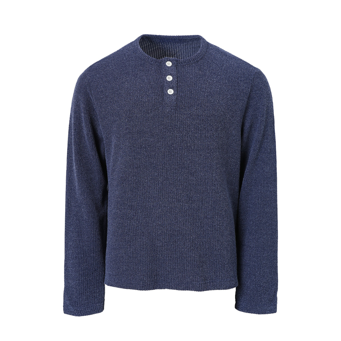 Omirad Ribbed Henley Long-Sleeve Tee