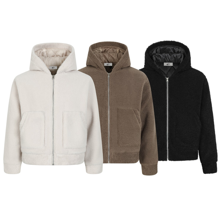 Omirad Teddy Fleece Hooded Jacket