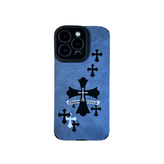 Leather Phone Case | Stars Blue