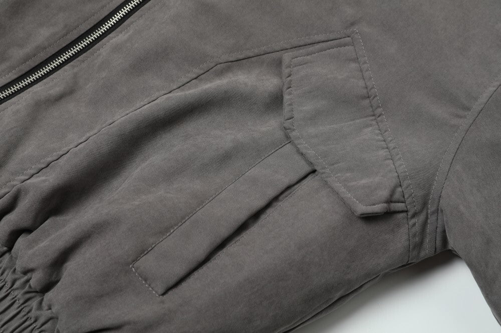 Omirad Vintage Contrast-Collar Cotton Jacket