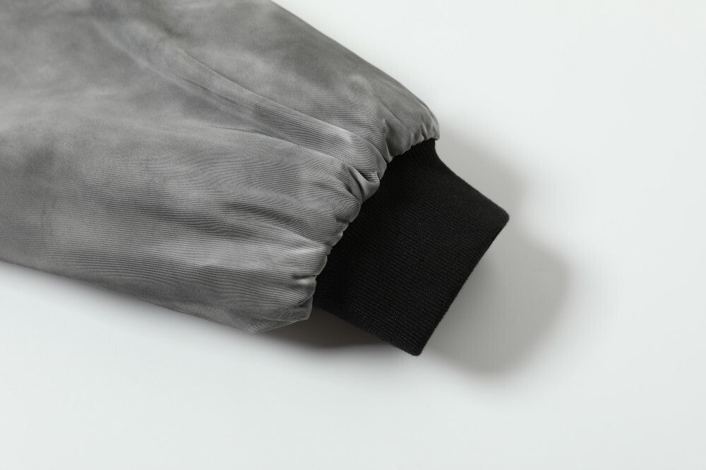 Omirad Washed Grey Bomber Jacket