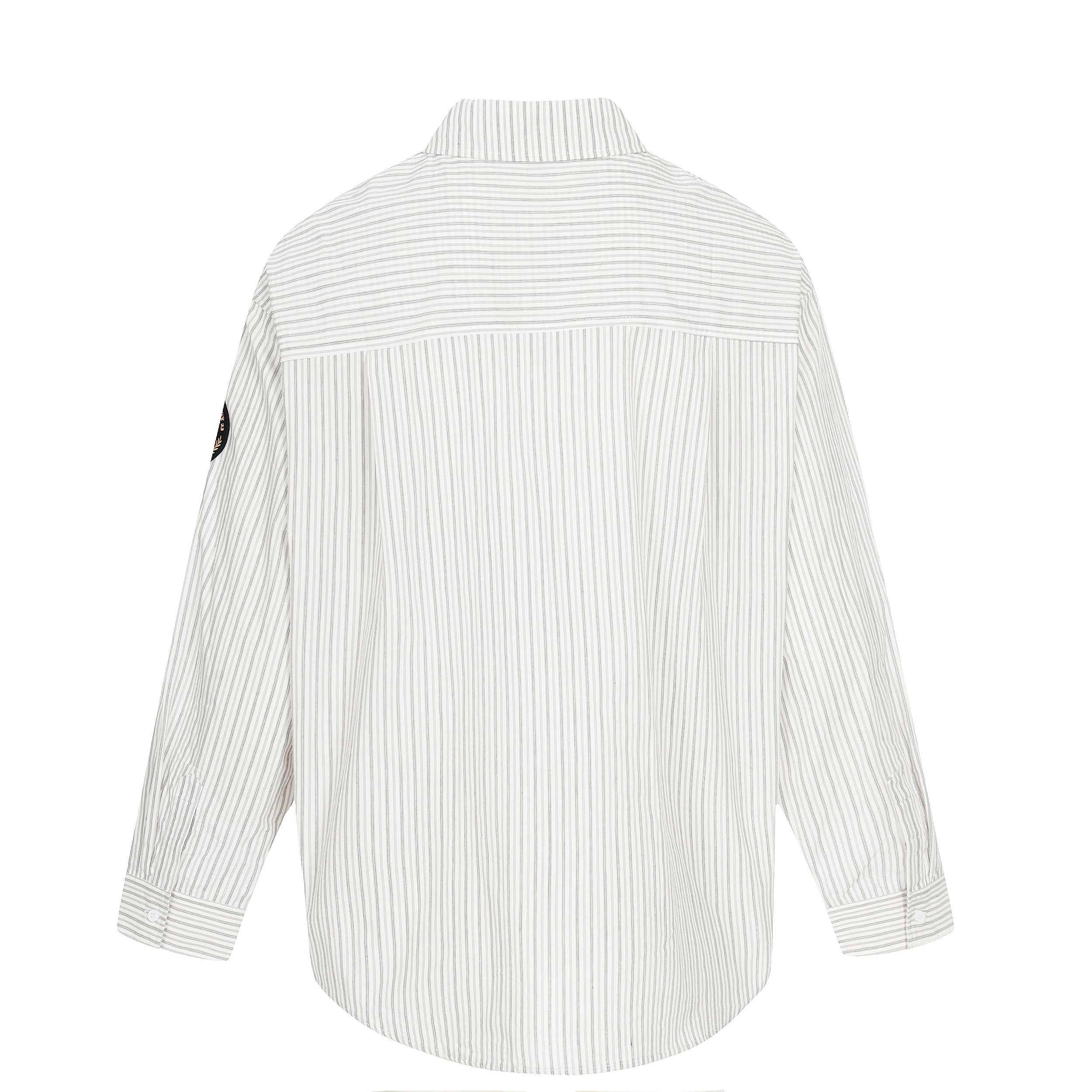 Omirad Striped Logo Button-Up Shirt