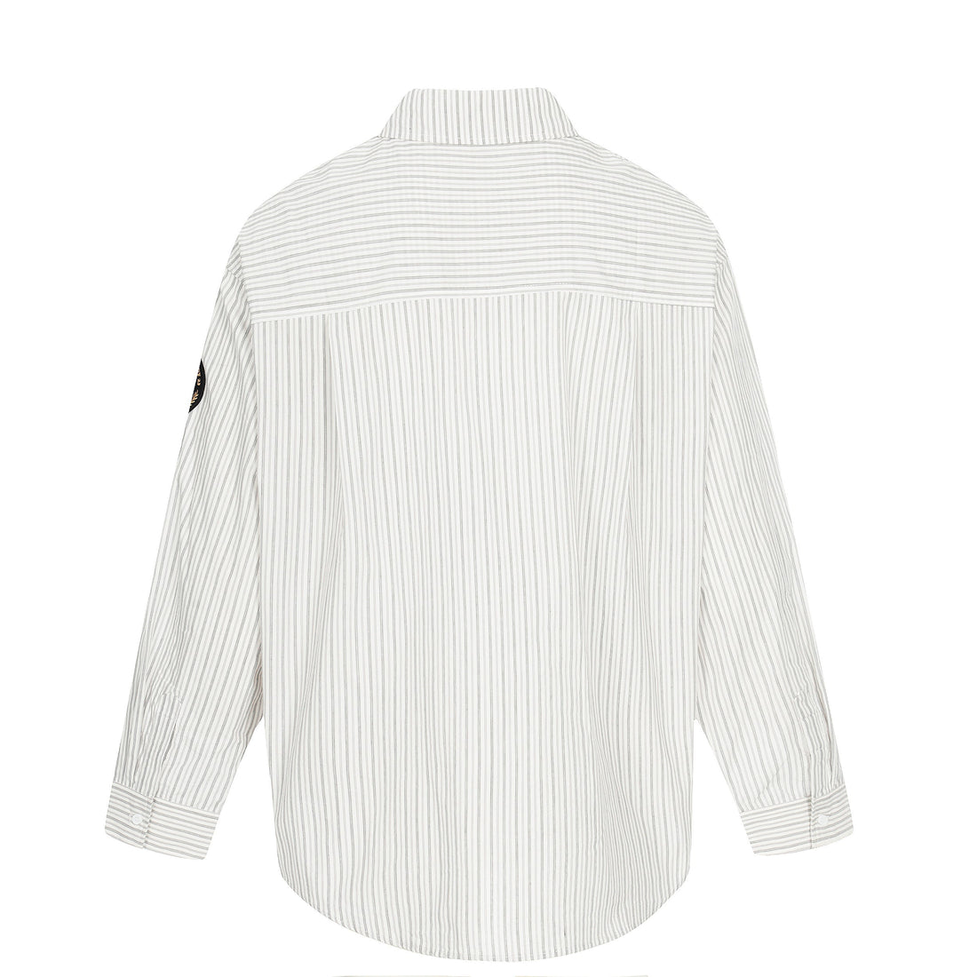 Omirad Striped Logo Button-Up Shirt