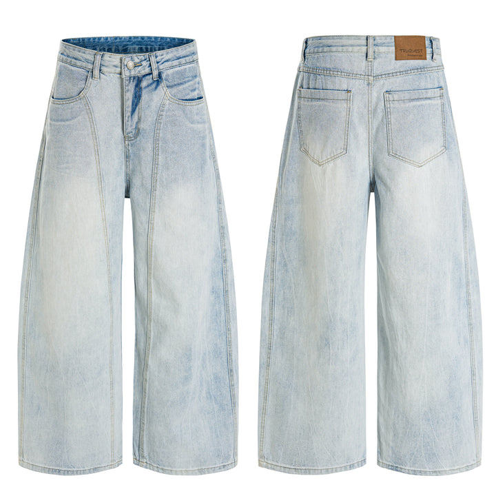 Omirad Vintage Wide-Leg Washed Jeans