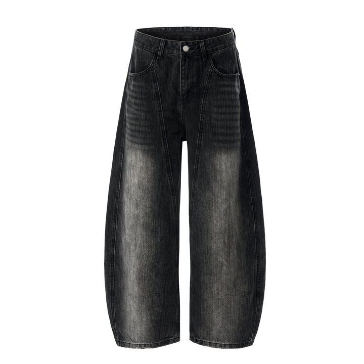 Omirad Vintage Washed Curved Denim Pants