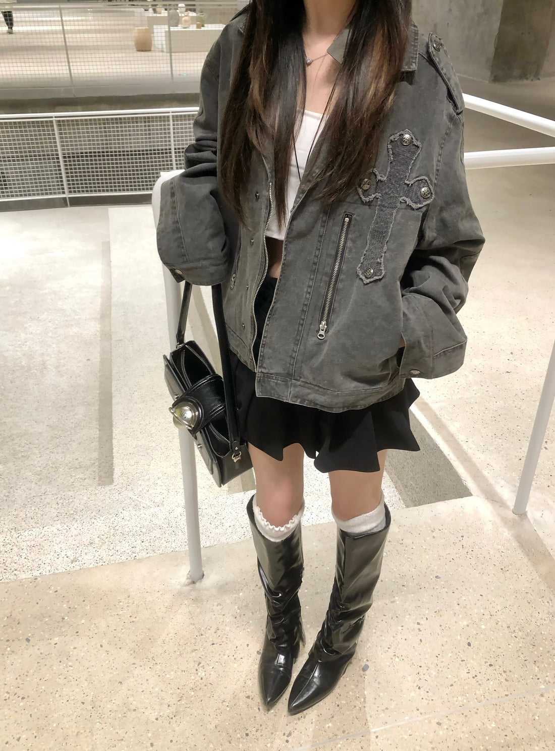 Omirad Vintage Cross Detail Jacket