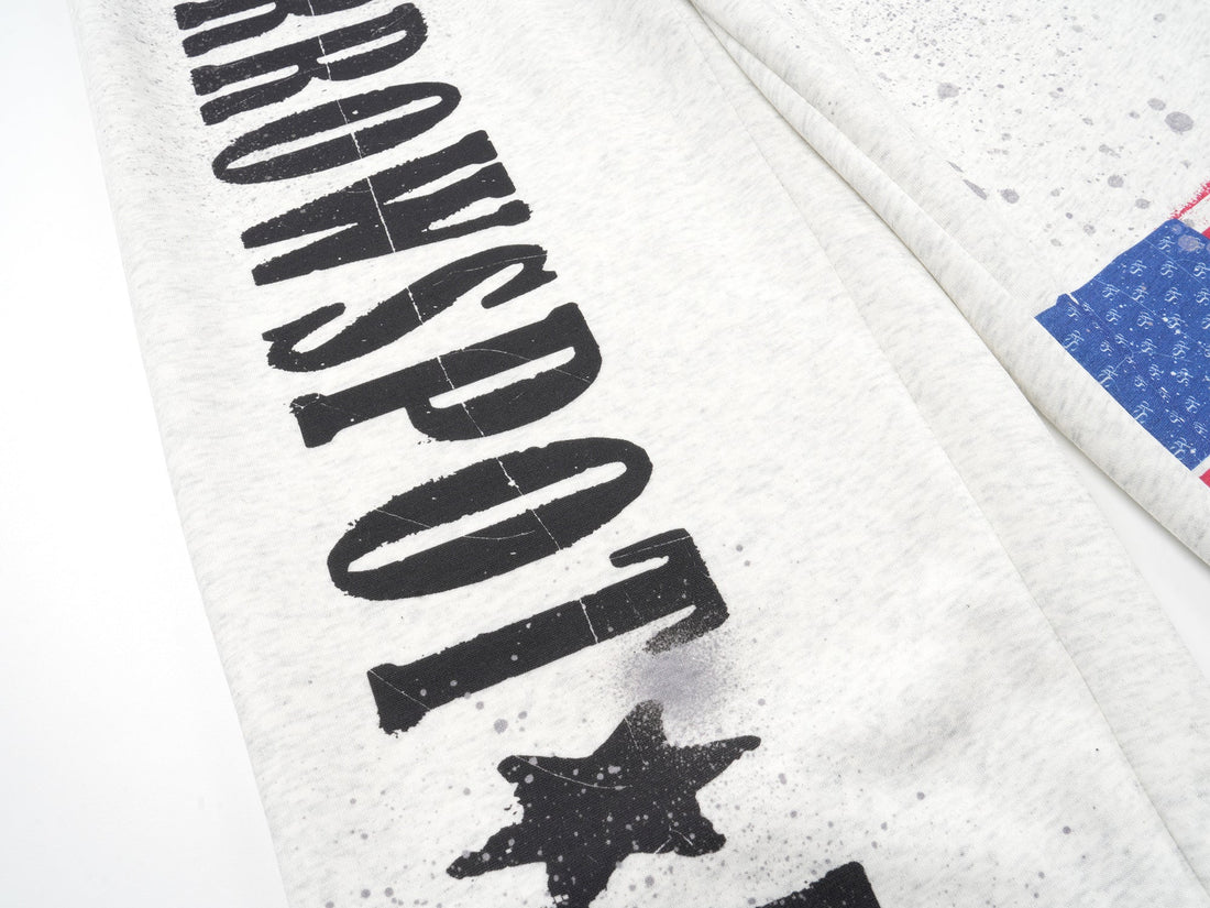 Omirad USA Flag Print Street Sweatpants