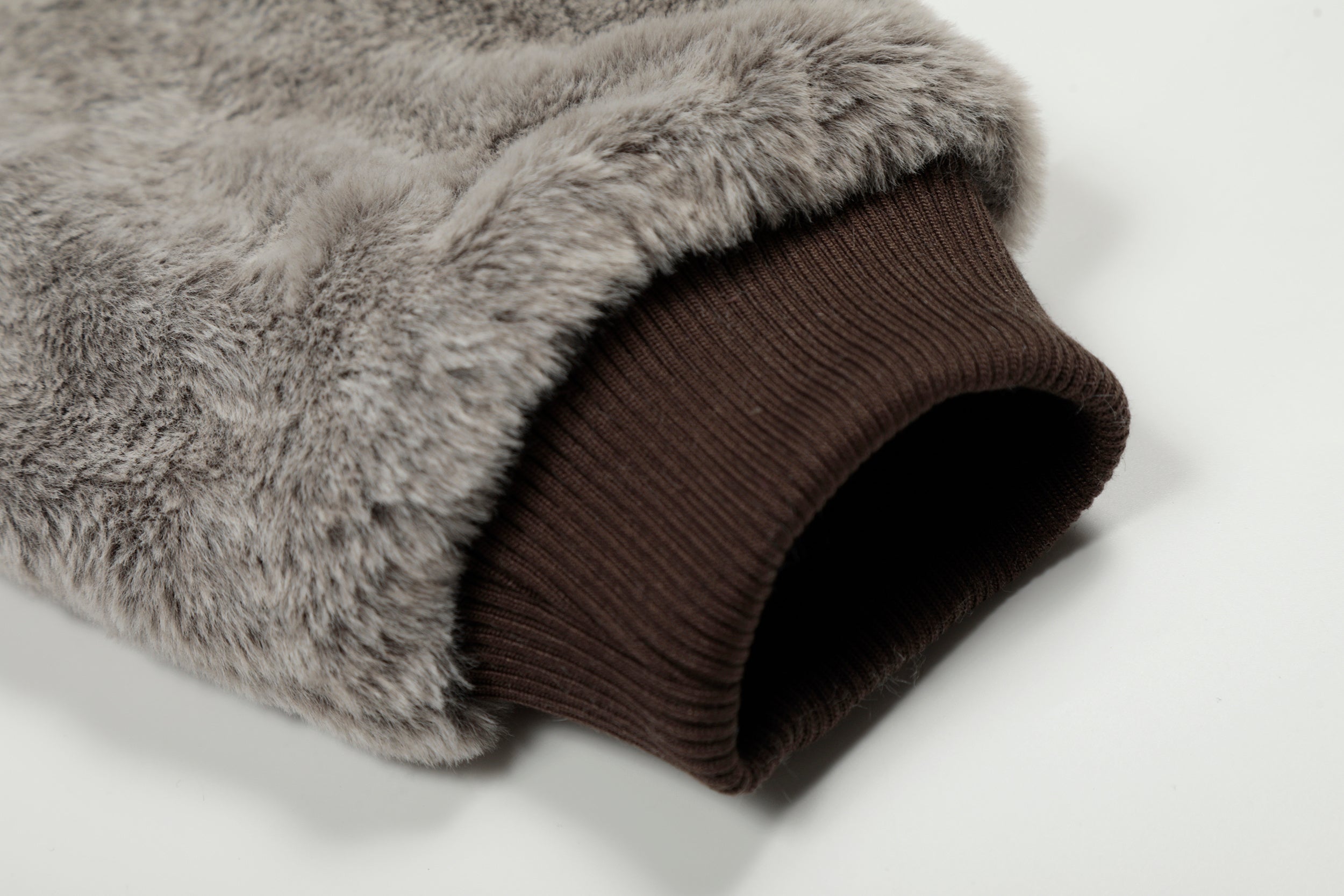 Omirad Wool Blend Fleece Hooded Bomber Jacket