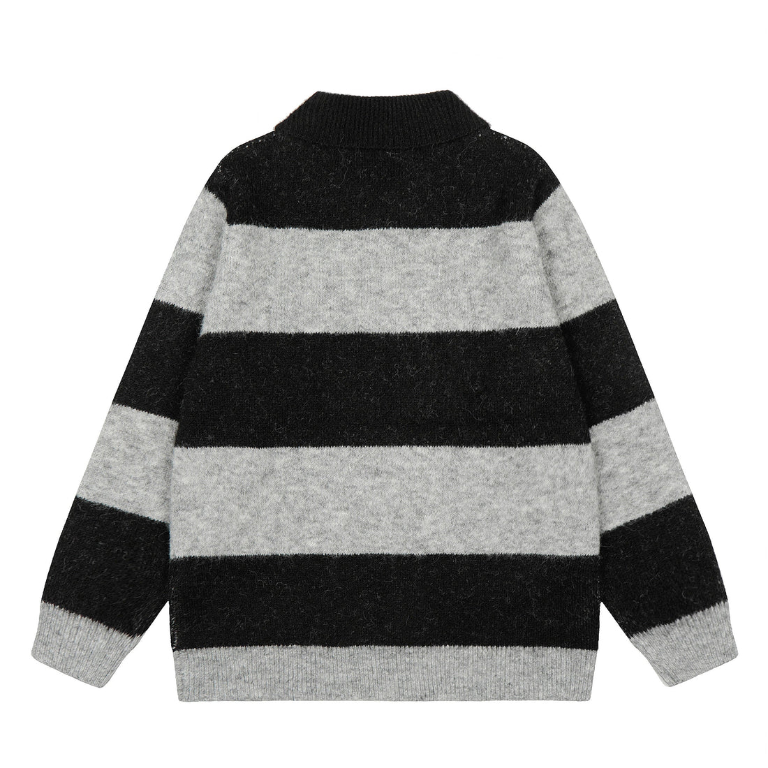 Omirad Star Stripe Knit Polo Sweater