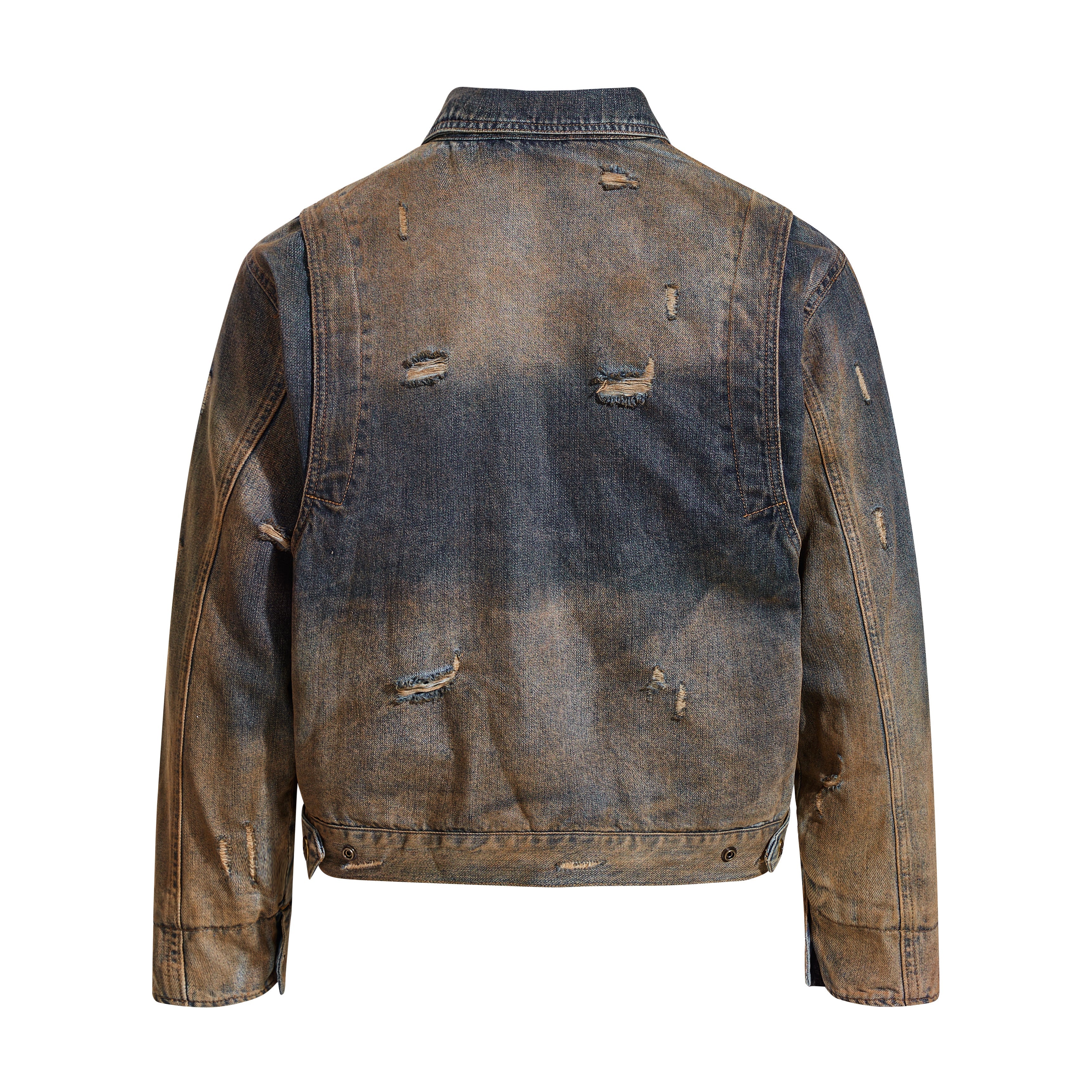 Omirad Vintage Distressed Denim Jacket