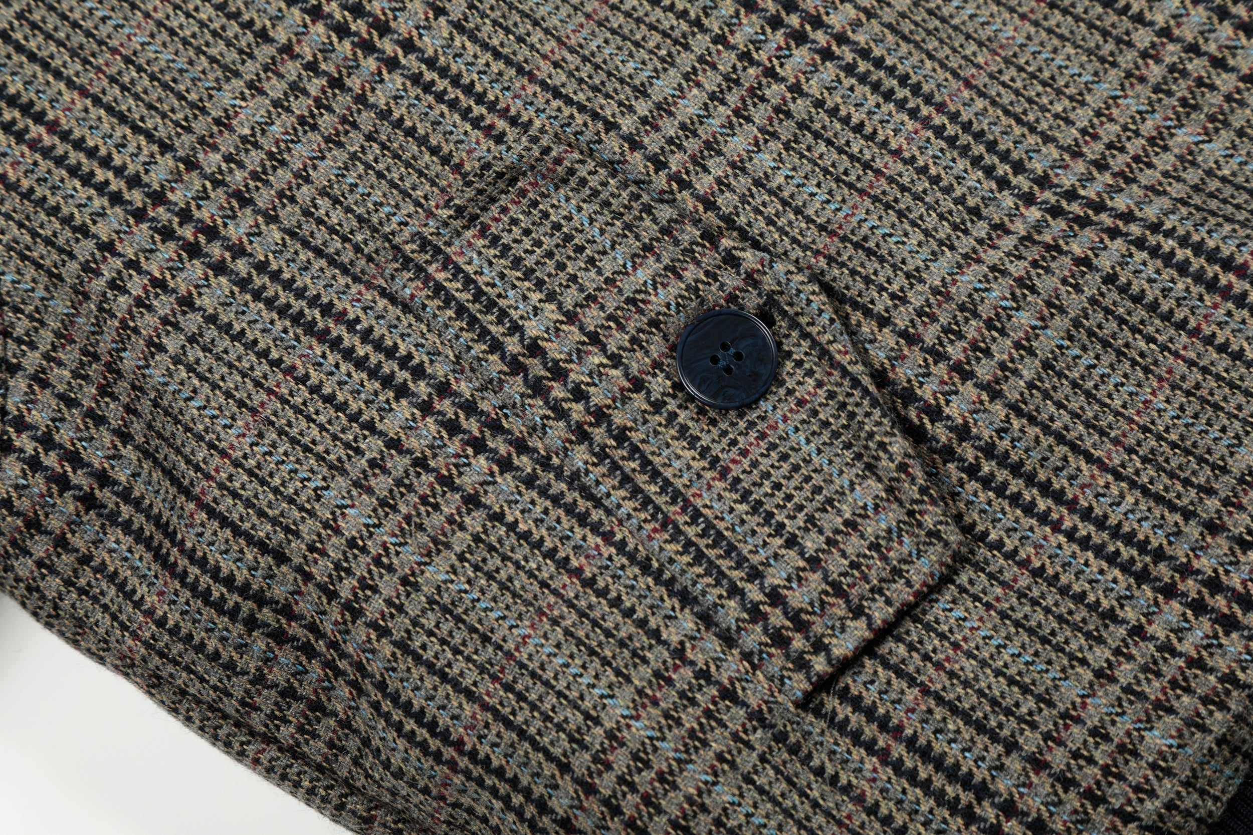 Omirad Vintage Check Wool Blend Bomber Jacket