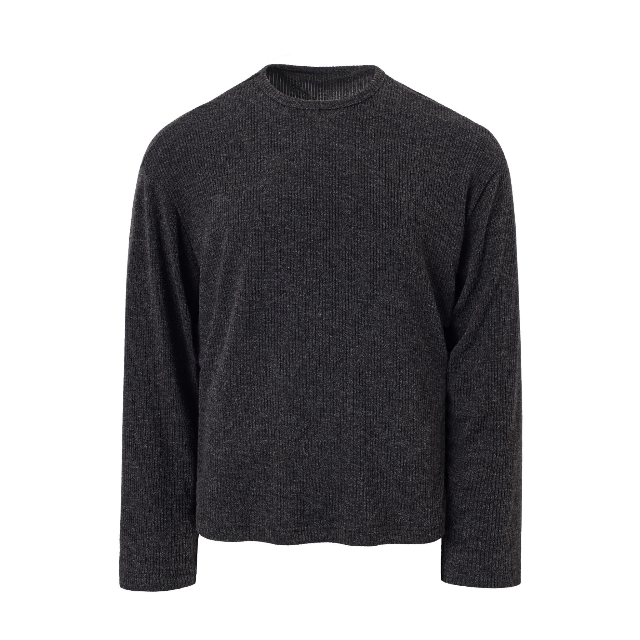 Omirad Ribbed Texture Long-Sleeve Tee