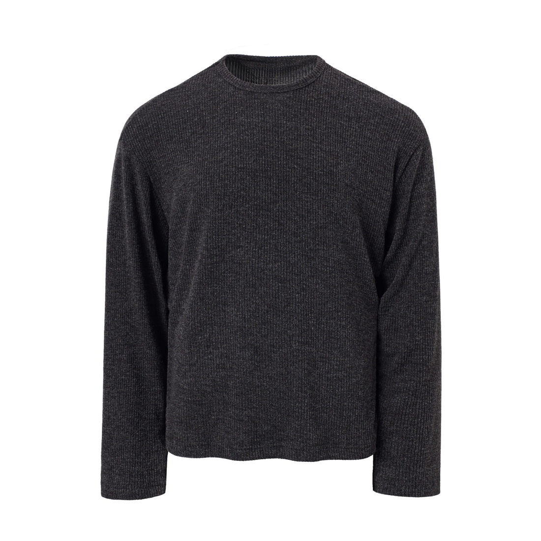 Omirad Ribbed Texture Long-Sleeve Tee