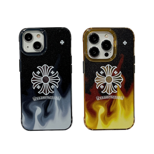 Graphic Phone Case Bundle |Fire Cross Yellow & Fire Cross Grey