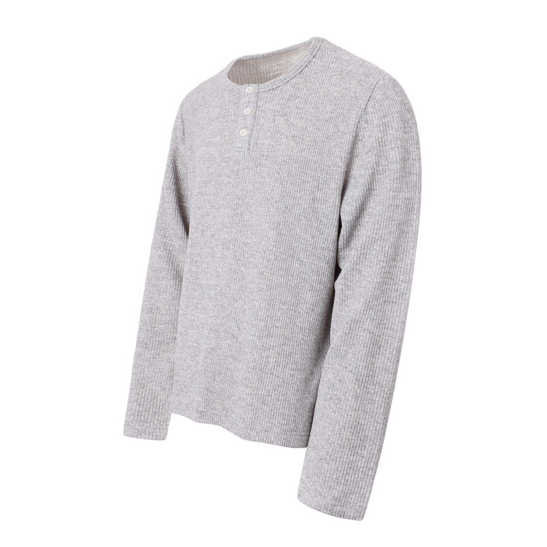 Omirad Ribbed Henley Long-Sleeve Tee