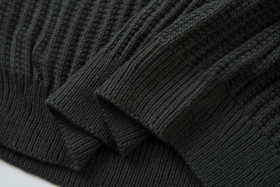 Omirad Minimalist Half-Zip Knit Sweater