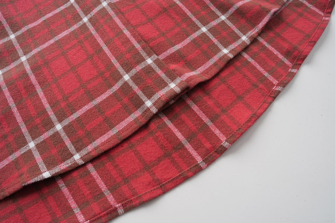 Omirad Patchwork Plaid Button-Up Shirt