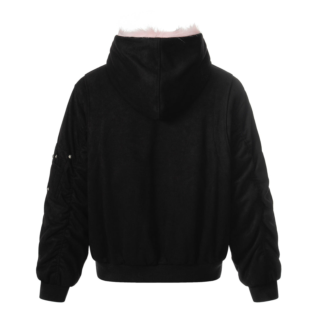 Omirad Reversible Faux Suede Fur Hooded Jacket