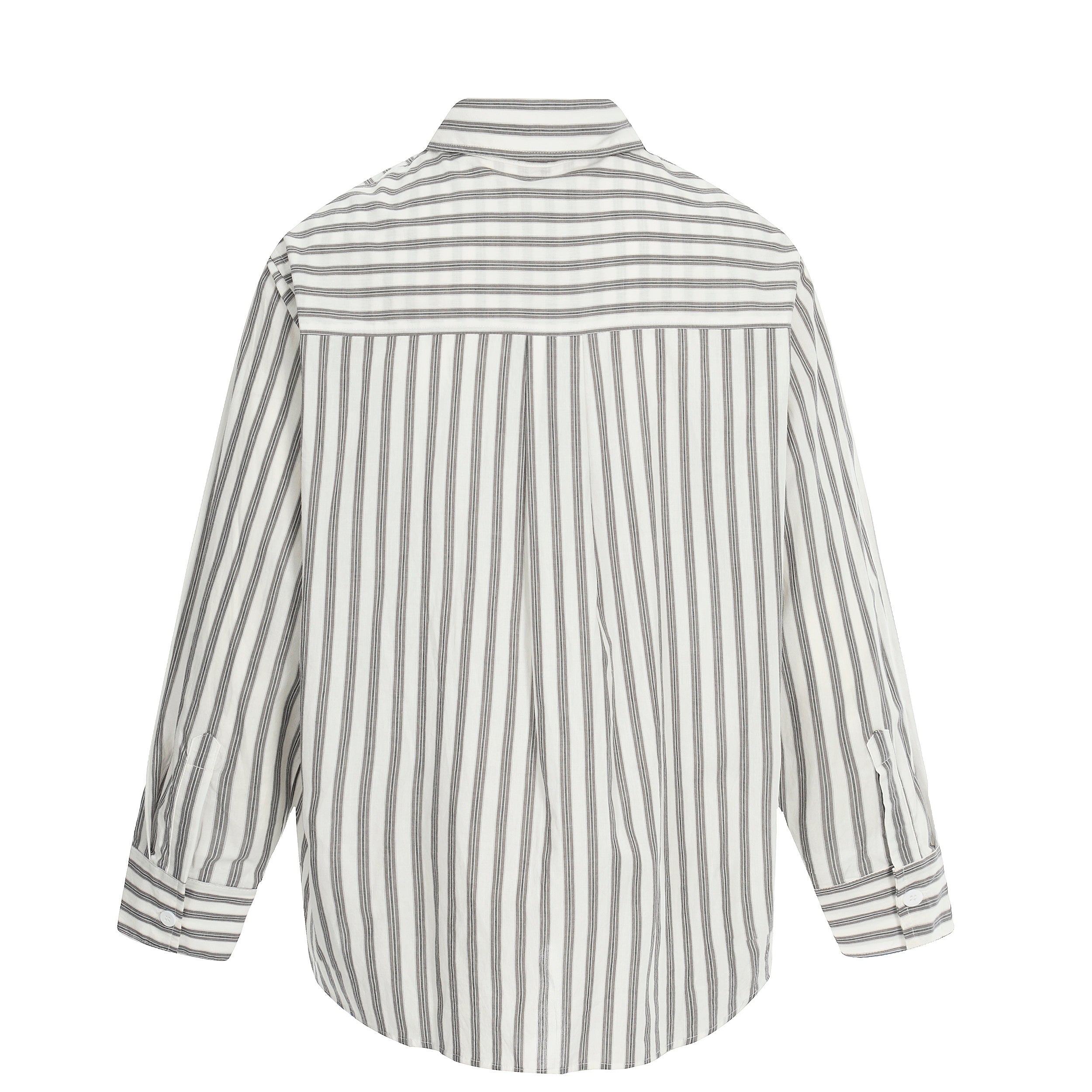 Omirad Striped Tie-Detail Button-Up Shirt