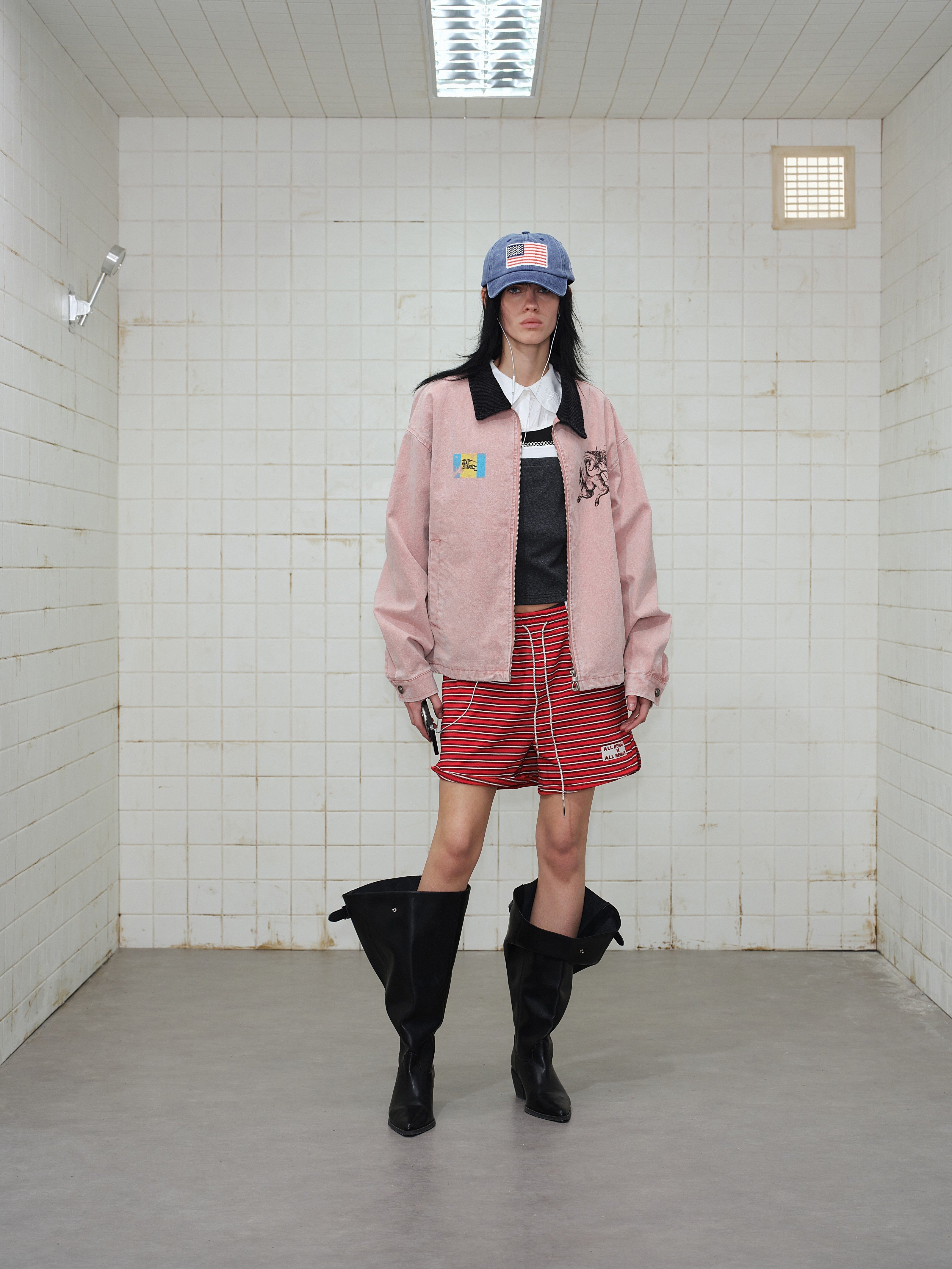 Omirad Washed Zip-Up Jacket