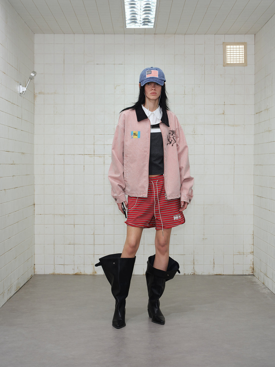 Omirad Washed Zip-Up Jacket